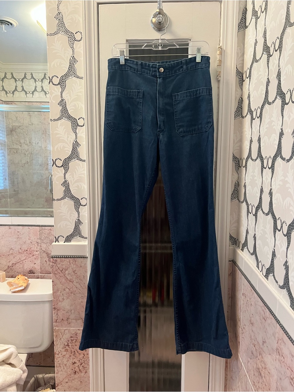 Vintage seafarer high waist flare jeans